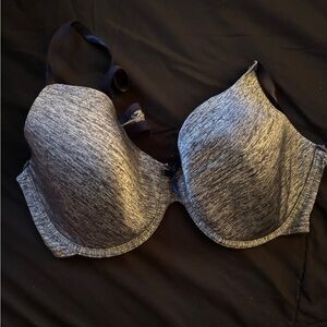 Grey and Black Bra
